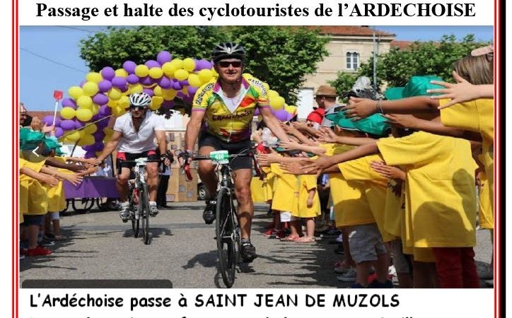 L’Ardéchoise à Saint Jean de Muzols